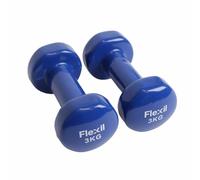 Vinyl Dumbbell Weights | Set Of Hand Weights | Home Gym Equipment | Comfortable grip (3, Kilograms)
