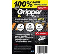 Vinyl DUST Sheet Non Slip - Safety Paint Proof DUST Sheet Trade OR DIY by GRIPPER CLOTH (4' x 24' (1200CM x 7200CM))