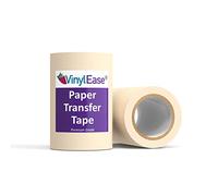 Vinyl Ease 6 inch x 100 feet roll of Paper Transfer Tape with a Medium to High Tack Layflat Adhesive. Works with a Variety of Vinyl. Great for Decals, Signs, Wall Words and More. American Made V0820