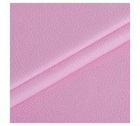 Vinyl Faux Leather Fabric Cotton Back for Hand Crafts DIY Tooling Crafting Wallet Making Square 1.2mm Thick 54.3" Wide by The Yard(Pink,1.38x3m)