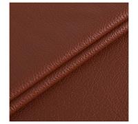 Vinyl Faux Leather Fabric Cotton Back for Hand Crafts DIY Tooling Crafting Wallet Making Square 1.2mm Thick 54.3" Wide by The Yard(Reddish Brown,1.38x5m)