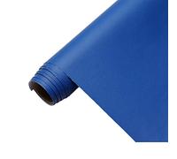 Vinyl Faux Leather Fabric Cotton Back for Hand Crafts DIY Tooling Sewing Crafting Wallet Making Square 0.59mm Thick 63" Wide By The Yard(Dark Blue,1.6x9m)