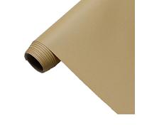 Vinyl Faux Leather Fabric Cotton Back for Hand Crafts DIY Tooling Sewing Crafting Wallet Making Square 0.59mm Thick 63" Wide By The Yard(Khaki,1.6x3m)