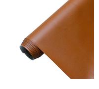 Vinyl Faux Leather Fabric Cotton Back for Hand Crafts DIY Tooling Sewing Crafting Wallet Making Square 0.59mm Thick 63" Wide By The Yard(Brown,1.6X2m)