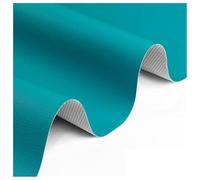 Vinyl Faux Leather Fabric Cotton Back for Hand Crafts DIY Tooling Sewing Hobby Workshop Crafting Wallet Making Square 0.59mm Thick 54" Wide by The Yard(Turquoise,1.6X5m)