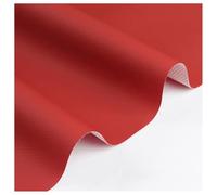 Vinyl Faux Leather Fabric Cotton Back for Hand Crafts DIY Tooling Sewing Hobby Workshop Crafting Wallet Making Square 0.59mm Thick 54" Wide by The Yard(Bright red,1.6X1m)