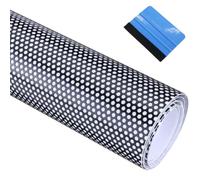 Vinyl Film One Way Vision Privacy Film Wrap Car/Home Window Film Sticker Decals Come Black Perforated (45cm x 150cm)