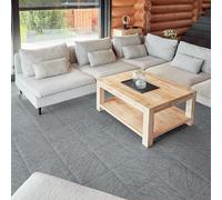Self Adhesive Vinyl Floor Tiles Pack of 30 Peel and Stick Vinyl Floor Tiles (30.5 x 30.5cm) Novecrafto Grey One Size