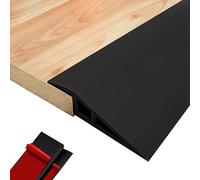 Door-Thresholds-Ramps Floor-Transition-Strip 36 inch, 1/2'' ~ 3/5'' Thresholds-Ramps for Doorways, Edge-Reducer Threshold-Transition-Strip for Door/Carpet/Tile/Floor (Black)
