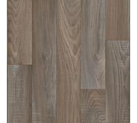 Vinyl Flooring Brown Wood Oak Plank Effect Vinyl Flooring Roll | Non-Slip Easy Clean Waterproof Lino Vinyl Flooring Roll, Dining Room, Lounge, Hallway Flooring (2m x 3m)