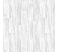 Vinyl Flooring Modern Wood Oak Plank Effect Foam Backed Vinyl Flooring Roll | Non-Slip Easy Clean Waterproof Lino Vinyl Floor | Living Dining Room, Lounge, Hallway Flooring (White, 4m x 5m)