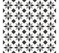 VINYL FLOORING UK 099M Scottsdale Black & White Designer Effect Vinyl Flooring For Kitchen, Bathroom, 2.3mm Thick Foam Backed Vinyl Sheet-3m(9'9") X 3m(9'9")-9m²