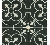 VINYL FLOORING UK Black Designer Anti-Slip Vinyl Flooring For LivingRoom, Commercial, Hallways, Kitchen, 2.0mm Textile Backing Vinyl Sheet, Waterproof Lino Flooring-2m(6'6") X 2m(6'6")-4m²