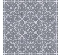 VINYL FLOORING UK Grey Anti-Slip Designer Effect Vinyl Flooring For LivingRoom, Hallways, Kitchen, 2.0mm Thick Cushion Backed Vinyl Sheet, Waterproof Lino Flooring-2m(6'6") X 4m(13'1")-8m²