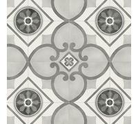 VINYL FLOORING UK Grey Morrocon Effect Anti-Slip Vinyl Flooring For LivingRoom, Hallways, Kitchen, 3.8mm Vinyl Sheet, Waterproof Lino Flooring-2m(6'6") X 3m(9'9")-6m²