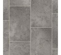 VINYL FLOORING UK Grey Stone Effect Anti-Slip Vinyl Flooring forLivingRoom, Hallways, Kitchen, 2.8mm Thick Cushion Backed Vinyl Sheet, Waterproof Lino Flooring-2m(6'6") X 2m(6'6")-4m²