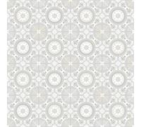 VINYL FLOORING UK Moroccan Tile Design Cushion Vinyl Flooring Roll Sheet Lino Kitchen Bathroom Floor - Tangier 2mx2m