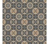 VINYL FLOORING UK Moroccan Tile Design Cushion Vinyl Flooring Roll Sheet Lino Kitchen Bathroom Floor - Tangier 3Mx2M