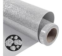 VINYL FROG 3D Puff Heat Transfer Vinyl 10"x6ft Silver Glitter Foaming HTV Vinyl Puffy Shimmer Iron on Vinyl for DIY T-Shirt Heat Press Designs