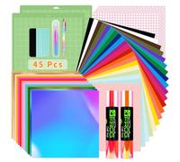 VINYL FROG 45PCS Accessories Bundle for Cricut-Vinyl Bundle for DIY Craft