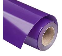 VINYL FROG Heat Transfer Vinyl Roll HTV Vinyl - 12"x12ft Purple Iron on Vinyl for T-Shirts, Heat Press Vinyl for DIY Craft Designs (Purple)