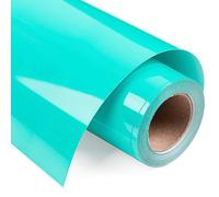 VINYL FROG Heat Transfer Vinyl Roll HTV Vinyl - 12"x12ft Turquoise Iron on Vinyl for T-Shirts, Heat Press Vinyl for DIY Craft Designs (Turquoise), VF-HTV01-TF-1X12FT