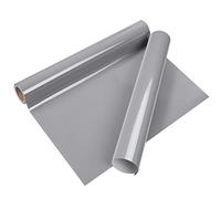 VINYL FROG Heat Transfer Vinyl Roll HTV Vinyl - 12"x5ft Grey Iron on Vinyl for T-Shirts, Heat Press Vinyl for DIY Craft Designs (Grey)