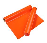 VINYL FROG Heat Transfer Vinyl Roll HTV Vinyl - 12" x5ft Neon Orange Iron on Vinyl for T-Shirts, Heat Press Vinyl for DIY Craft Designs (Neon Orange)