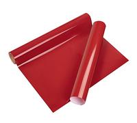 VINYL FROG Heat Transfer Vinyl Roll HTV Vinyl - 30.5x155cm Red Iron on Vinyl for T-Shirts, Heat Press Vinyl for DIY Craft Designs (Red)