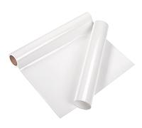 VINYL FROG Heat Transfer Vinyl Roll HTV Vinyl - 30.5x155cm White Iron on Vinyl for T-Shirts, Heat Press Vinyl for DIY Craft Designs (White)