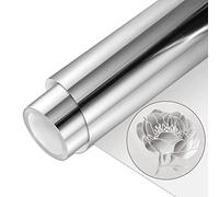 VINYL FROG HTV PU Metallic Roll Iron on Vinyl Easy to Cut & Weed Heat Transfer Vinyl DIY Heat Press Design for T-Shirts (Silver)