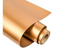 Vinyl Frog Matte Metallic Heat Transfer Vinyl Roll 12" x6ft - Copper Pearlescent Iron on Vinyl for T-Shirts, DIY Craft Designs - 1 Roll