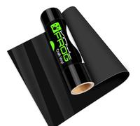 VINYL FROG Permanent Adhesive Vinyl Roll 12'' x 10ft Glossy Black Vinyl | Black Self Adhesive Vinyl Easy to Cut & Weed & Transfer for Mug, Cup, Window & Home Deco,and Other DIY Projects