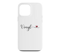 Vinyl Heart cute handwritten Typography Gift Case for iPhone 13 Pro Max