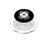 Vinyl is my Happy Place PopSockets PopGrip for MagSafe