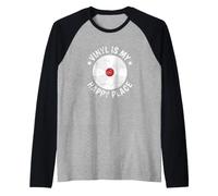 Vinyl is My Happy Place Raglan Baseball Tee