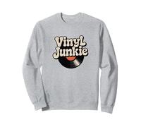 Vinyl Junkie, Vinyl Record Collecting Sweatshirt