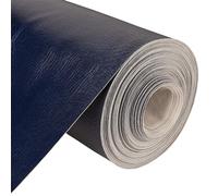 Vinyl Leatherette Fabric, Fire Retardant, Waterproof Upholstery Material, Faux Leather Sheets for Chairs, Bookbinding, 55 Inch Wide, Navy Blue Fabric, 10 Metre