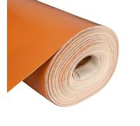 Vinyl Leatherette Fabric, Fire Retardant, Waterproof Upholstery Material, Faux Leather Sheets for Chairs, Bookbinding, 55 Inch Wide, Tan Fabric, 5 Metre
