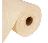 Vinyl Leatherette Fabric, Fire Retardant, Waterproof Upholstery Material, Faux Leather Sheets for Chairs, Bookbinding, 55 Inch Wide, Diamond Cream Fabric, 5 Metre