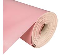 Vinyl Leatherette Fabric, Fire Retardant, Waterproof Upholstery Material, Faux Leather Sheets for Chairs, Bookbinding, 55 Inch Wide, Pink Fabric, 5 Metre
