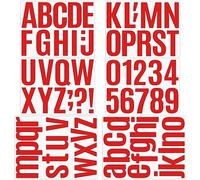 Vinyl Letter Stickers - 4 Inch Alphabet Stickers, Self-Adhesive Numbers & Letters for Mailbox, Door, Cars, Signs, Window, Home & Address (White)