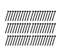 Vinyl Louver Fasteners 7.62 cm Black, 18/36/50/60 Pack Window Panel Screws with Reverse Hook, UV Resistant Anchors for Wood Aluminum Masonry Blinds Installation(60pcs)