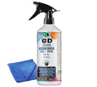 Vinyl LP Record Cleaner Solution | Antistatic Fluid Spray Bottle with Supersoft Microfibre Cleaning Cloth | Removes Dirt, Dust & Fingerprints (1000ml Spray + Cloth)