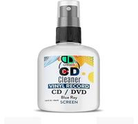 Vinyl LP Record Cleaner Solution, CD, DVD, TV, Laptop, Computer, Mobile, Screen, Antistatic Fluid Spray Bottle, Removes Dirt, Dust & Fingerprints (30ml Spray)