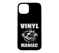 VINYL MANIAC Music Lover Classic Albums Collector Turntable Case for iPhone 15 Plus