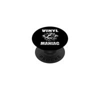 VINYL MANIAC Music Lover Classic Albums Collector Turntable PopSockets Adhesive PopGrip