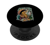 Vinyl Monkey DJ Jungle Music Session Records Creator PopSockets Adhesive PopGrip