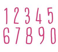 Vinyl Number Decal, Sticker. House, Door, Bin, Storage Boxes, Organisation. 1 Number Supplied. 0-9 (20cm Tall Number, Brown)