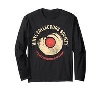 Vinyl Record Audiophile Retro Music Collector Crate Digger Long Sleeve T-Shirt